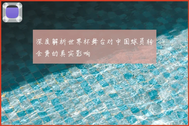 深度解析世界杯舞台对中国球员转会费的真实影响